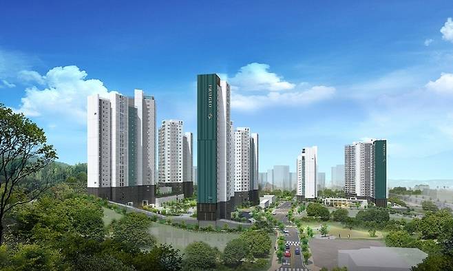 [관저 푸르지오 센트럴파크 주경투시도 [제공: ㈜대우건설]]