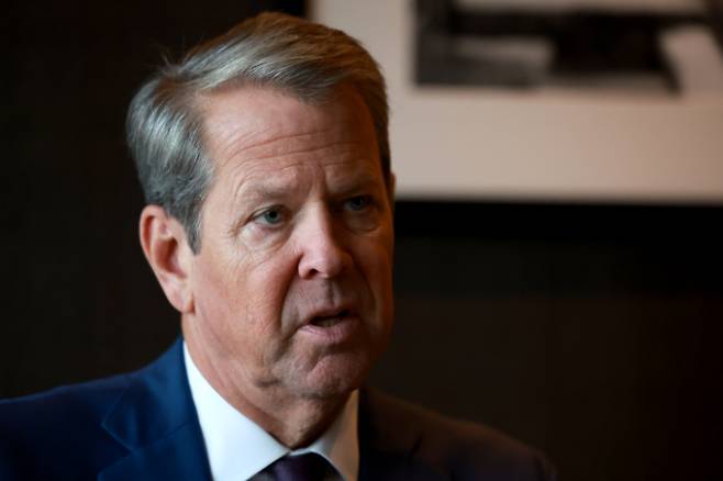 방한 중인 브라이언 켐프 미국 조지아 주지사가 24일 서울의 한 호텔에서 연합뉴스와 인터뷰를 하고 있다. 연합뉴스