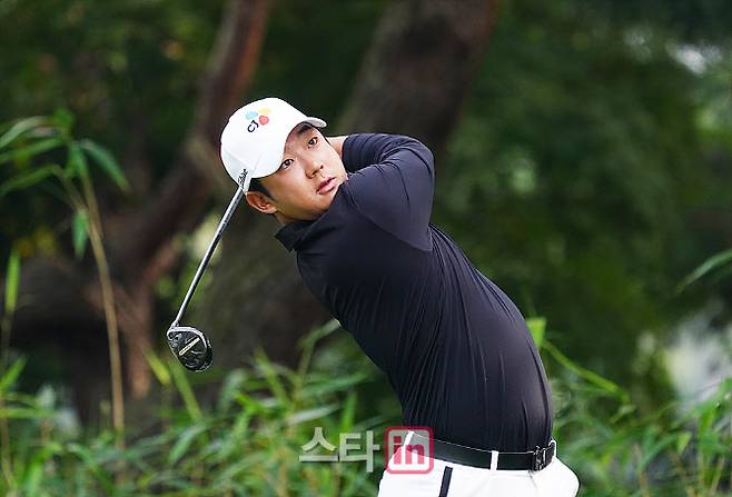 2번홀에서 티샷하는 최승빈.  (사진=이데일리 골프in 김상민 기자)