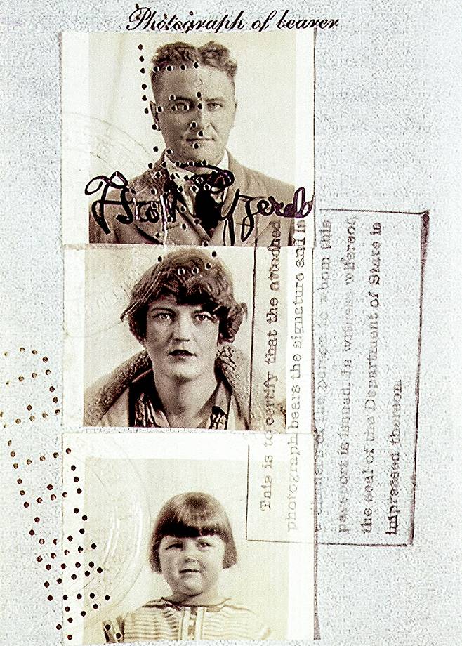 유럽으로 이주한 피츠제럴드와 젤다, 그리고 딸 스코티.