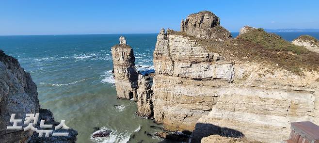 대한민국 명승지 제8호인 백령도 '두무진' 모습. 박창주 기자