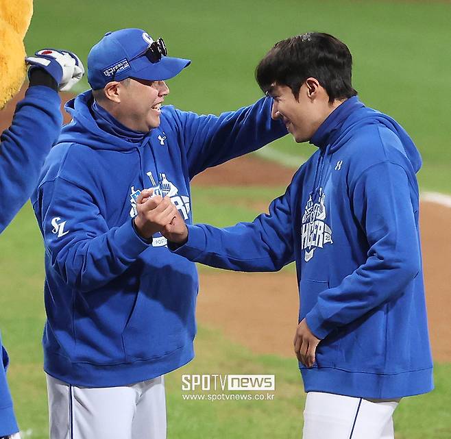 ▲ 박진만 감독은 재임 기간 중 두 차례 포스트시즌에 진출했고, 이중 한 번은 한국시리즈 진출이었다 ⓒ곽혜미 기자