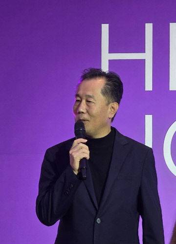 김주형 한국타이어&테크놀로지 상무가 축사하고 있다.