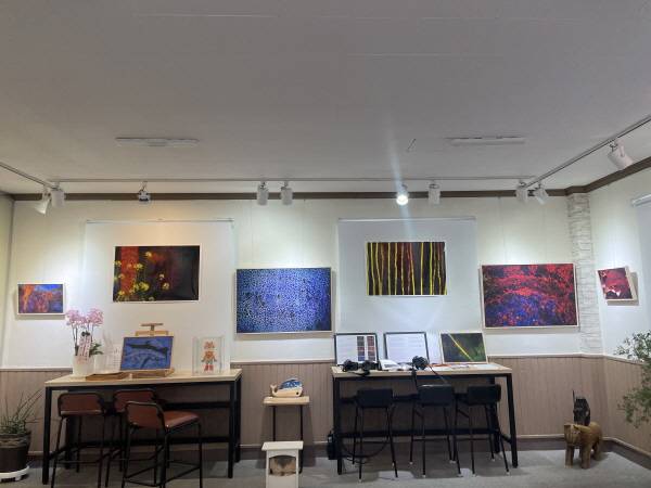 시간꽃 전시장 모습