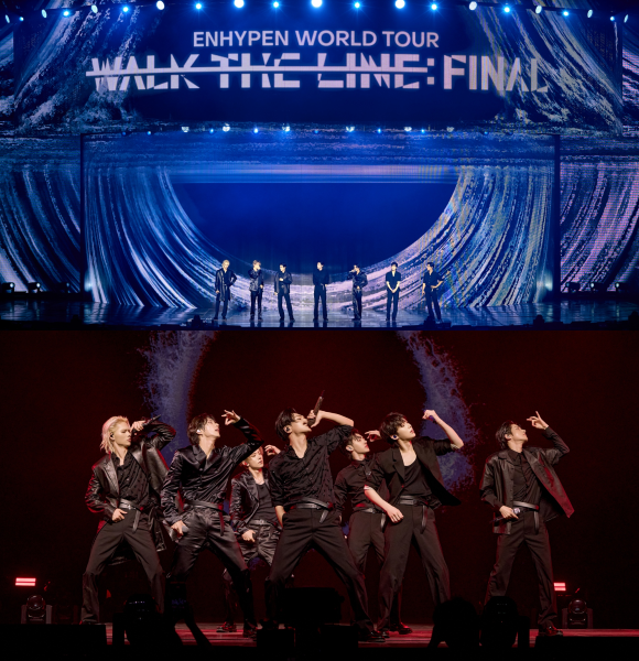 엔하이픈은 24일부터 26일까지 서울 올림픽공원 KSPO돔에서 월드투어 앙코르 공연 'ENHYPEN WORLD TOUR 'WALK THE LINE' : FINAL'을 개최했다. /빌리프랩