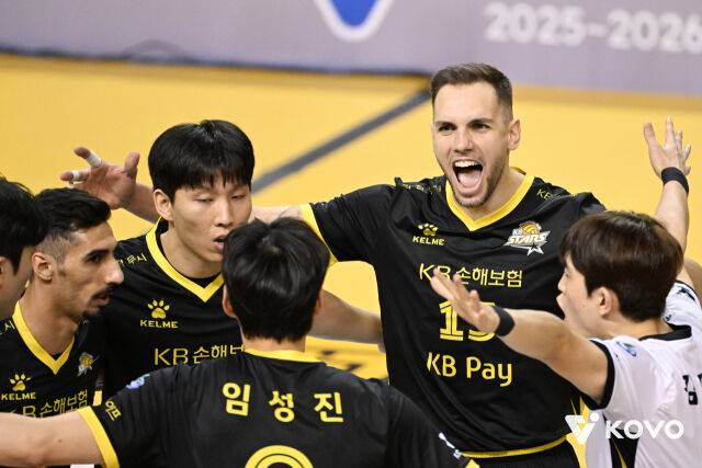 KB손해보험 선수단./KOVO