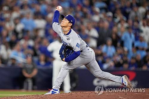 역투하는 LA다저스 야마모토 요시노부 [출처 연합뉴스]