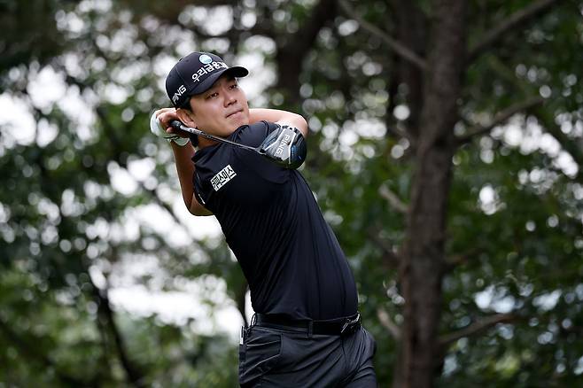 제네시스 챔피언십 최종 라운드&nbsp;3번 홀에서 티샷을 하고 있는 이정환. 사진제공 | KPGA