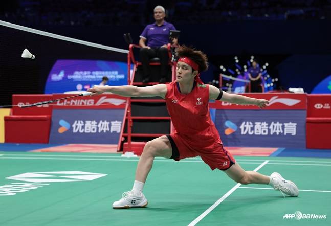 지난 9월 선전오픈에 나섰던 왕즈이의 모습. /AFPBBNews=뉴스1