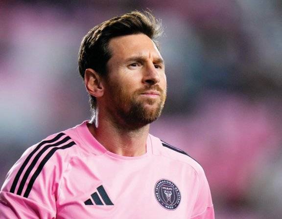 LA FC 손흥민과의 맞대결 기대감이 높아지고 있는 MLS 인터 마이애미의 리오넬 메시. GETTYIMAGES