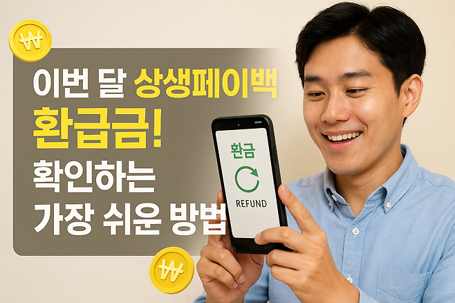 상생페이백 이번 달 환급금 확인하는 가장 쉬운 방법