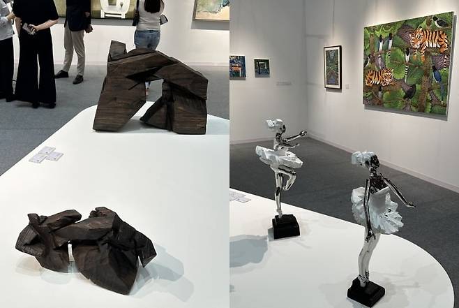 주밍 작가의 태극 시리즈와 발레 시리즈. /강은영