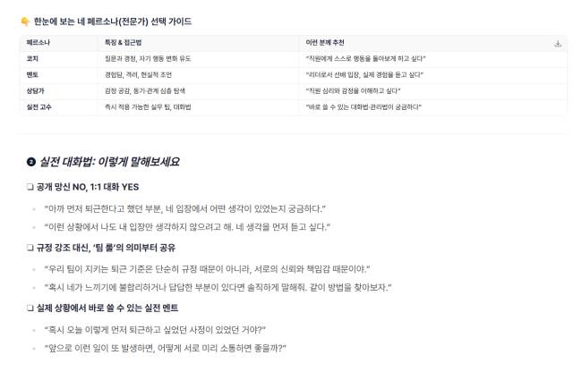 엔비아이에 "아르바이트생이 마음대로 퇴근하겠다고 하는데 어떻게 해야해?"묻자 다음과 같은 솔루션이 제시됐다/사진제공=