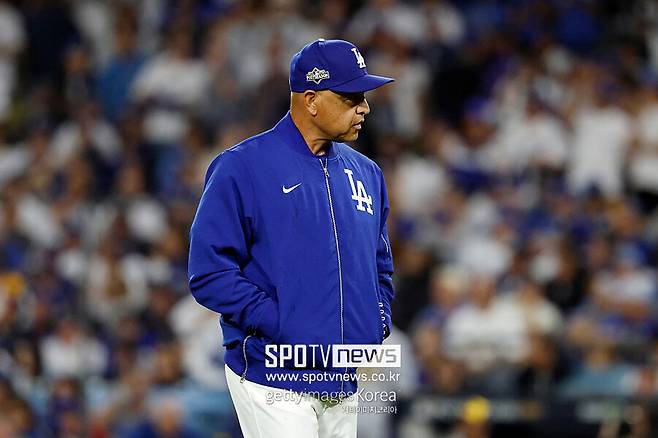 ▲ 데이브 로버츠 감독은 당초 의도성을 논하며 불만을 드러냈으나 곧 이를 정정했다