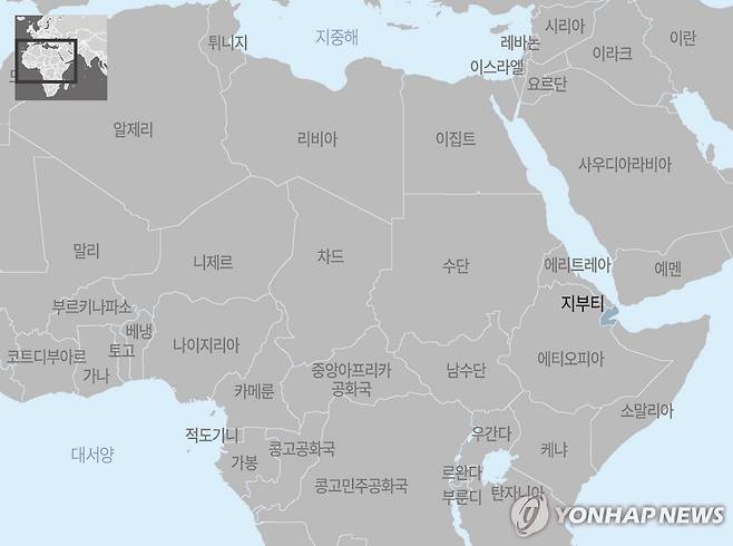 아프리카 지부티 지도 [제작 양진규]