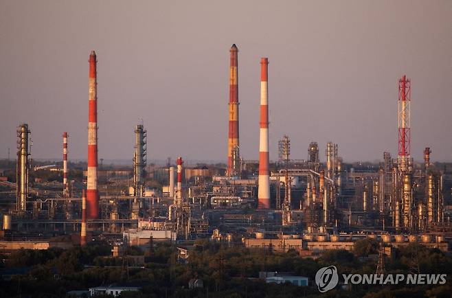 러시아 오렌부르크주 오르스크시의 정유시설 [로이터=연합뉴스. 재판매 및 DB 금지]