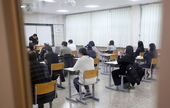 국가공무원 9급 공개경쟁채용 필기시험 모습.(ⓒ뉴스1, 인사혁신처 제공, 무단 전재-재배포 금지)