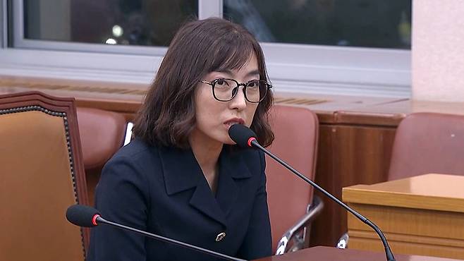 대검찰청 국정감사에 증인 출석한 안미현 서울중앙지검 검사