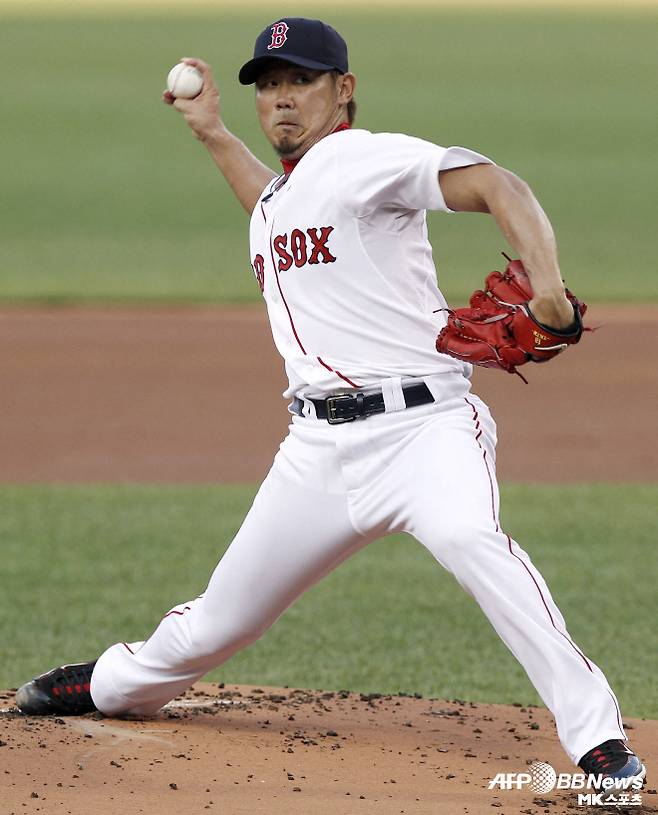 일본 야구 최고 스타였던 마쓰자카 다이스케.  그가 보스턴 레드삭스에 몸담았던 시절이다. 사진=AFPBBNews=News1
