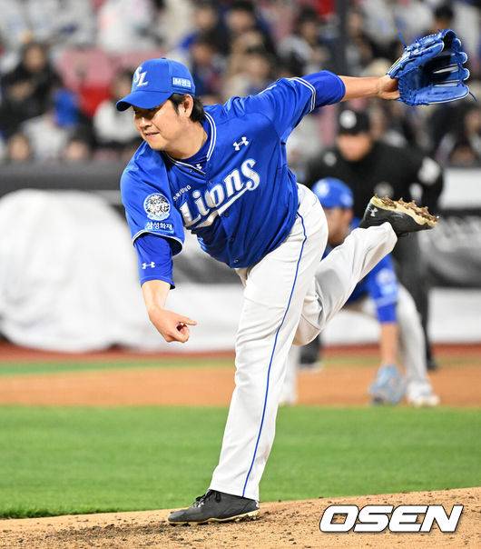 [OSEN=이대선 기자] 삼성 송은범 2025.04.11 /sunday@osen.co.kr