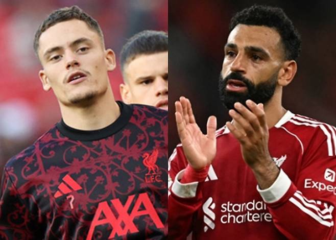 플로리안 비르츠(왼쪽)와 모하메드 살라. /AFPBBNews=뉴스1