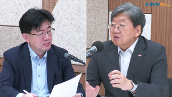 이도형 앵커,&nbsp;이남식 재능대학교 총장 2025.10.29 [경인방송 시사뉴스팀]