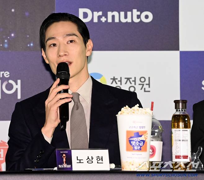 29일 여의도 CGV에서 열린 제46회 청룡영화상 핸드프린팅. 노상현이 인사말을 하고 있다. 여의도=허상욱 기자wook@sportschosun.com/2025.10.29/