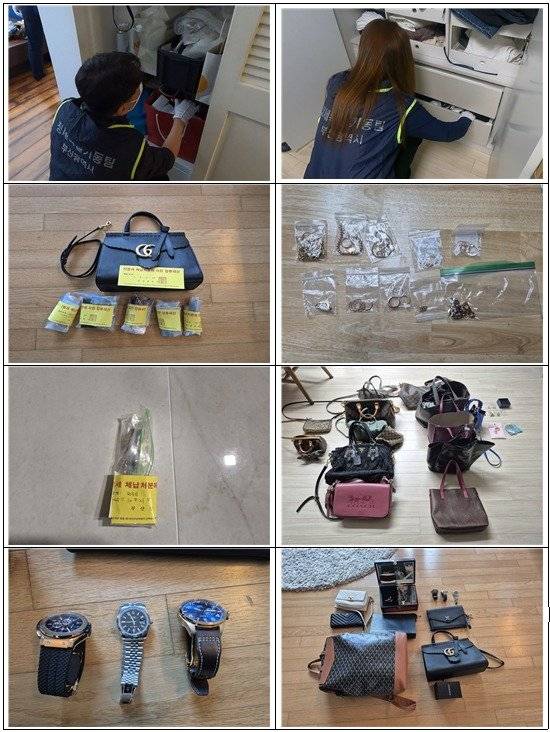 고액체납자 가택수색 및 압류물품. [사진=부산광역시]