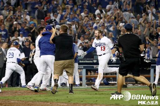 먼시는 지난 2018년 월드시리즈 3차전에서 끝내기 홈런을 기록했다. 사진=ⓒAFPBBNews = News1