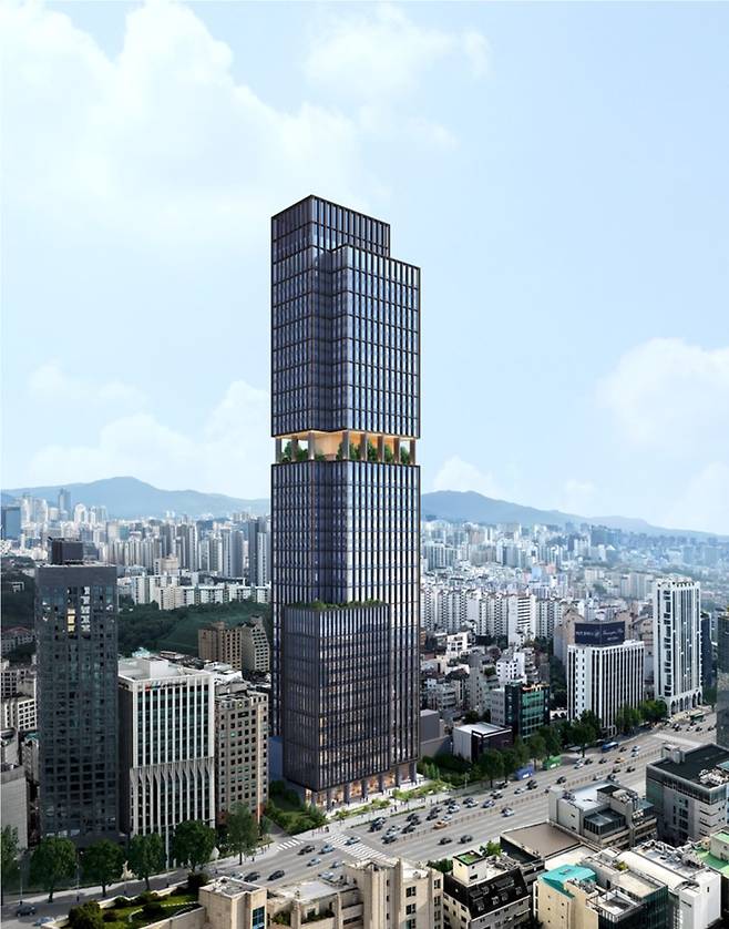 청담동 52-1 일대 역세권 활성화사업 조감도