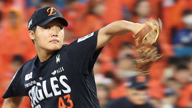 한화 정우주. 연합뉴스