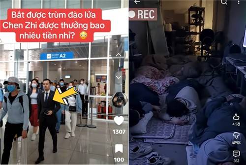 인공지능(AI) 생성 영상 공항에서 천즈 프린스그룹 회장이 입국하는 장면이라며 온라인에 퍼진 인공지능(AI) 생성 영상(왼쪽), 캄보디아 범죄단지 실태를 재구성한 AI 영상. 두 영상 모두 여러 플랫폼으로 퍼지면서 실제 영상으로 오인되고 있다. [틱톡, 유튜브 갈무리]