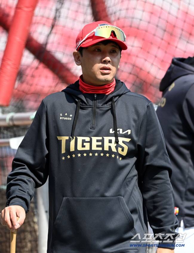 22일 광주KIA챔피언스필드에서 열린 NC와 KIA의 개막전, KIA 조재영 코치. 광주=허상욱 기자wook@sportschosun.com/2025.03.22/