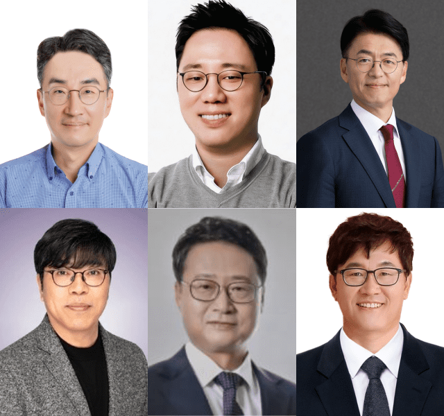 이종수 SK이노베이션 E&S 사장, 김정규 SK스퀘어 사장, 김완종 SK AX 사장, 김성수 SK브로드밴드 사장, 정광진 SK실트론 사장, 차선용 SK하이닉스 사장 (사진=SK그룹)