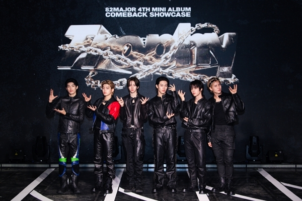 30일 오후 서울 강남구 일지아트홀에서 82메이저(82MAJOR, 남성모·박석준·윤예찬·조성일·황성빈·김도균)의 미니 4집 ‘Trophy’(트로피)의 컴백 쇼케이스가 진행됐다. / 사진=그레이트엠엔터테인먼트