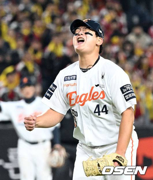 결국엔 승리 지켰다, 뜨거운 포효로 설움 날린 김서현