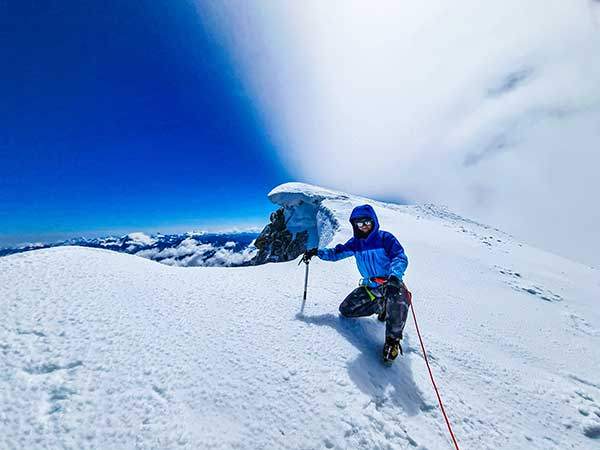 그랑조라스 정상.