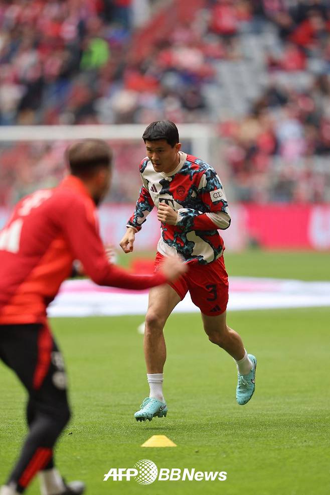 훈련 중인 바이에른 뮌헨 김민재. /AFPBBNews=뉴스1