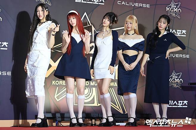 (왼쪽부터) 혜인, 해린, 다니엘, 하니, 민지.