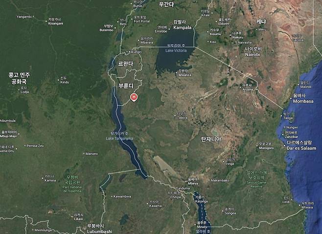 나구루슈 난민 캠프 위치 [구글지도 캡처. 재판매 및 DB 금지]