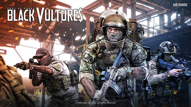 위메이드 자회사 '디스민즈워'가 개발하던 1인칭 슈팅(FPS) 게임 '블랙 벌처스' 프로젝트가 중단됐다./사진=위메이드 제공