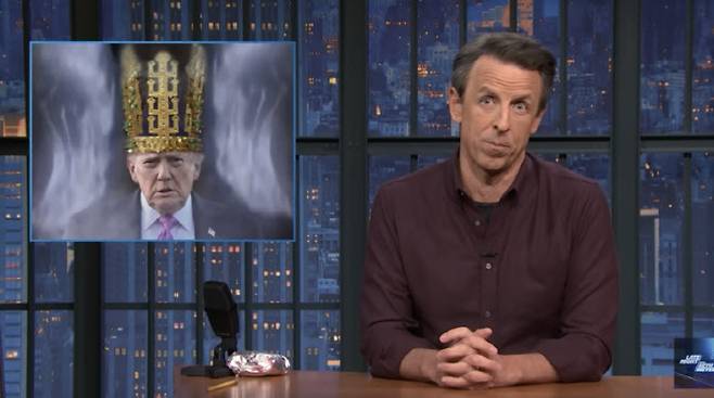 (사진=NBC '레이트 나이트 위드 세스 마이어스' 방송 화면 갈무리)