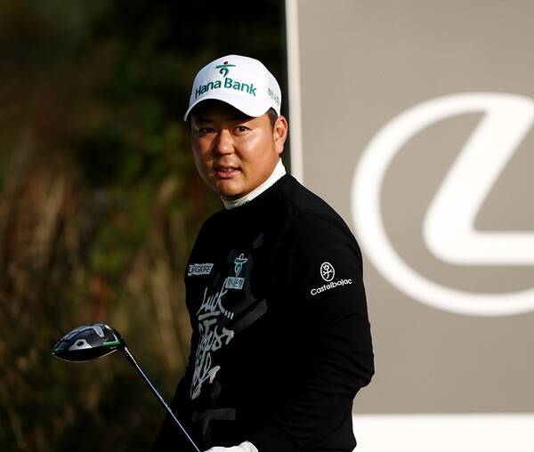 2025년 한국프로골프(KPGA) 투어 렉서스 마스터즈에 출전하는 함정우 프로가 2라운드에서 경기하는 모습이다. 사진제공=KPGA (사진을 무단으로 사용하지 마십시오.)