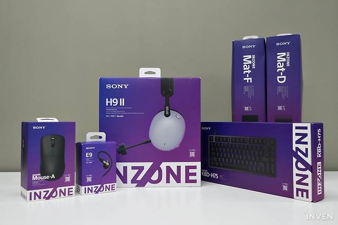 ▲ 키보드와 마우스의 출시로 소니 인존(SONY INZONE) 브랜드도 모든 게이밍기어 라인업을 갖추게 됐다