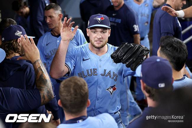 [사진] 토론토 투수 트레이 예세비지. ⓒGettyimages(무단전재 및 재배포 금지)