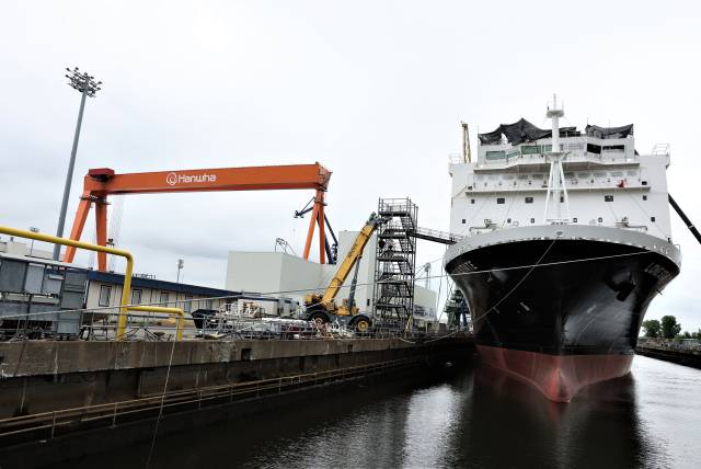 미국 펜실베니아주에 위치한 한화 필리조선소 전경. 사진=한화오션