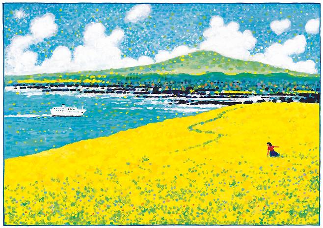 그림책 <세월 1994-2014>의 원화 중 하나. 박건웅 작가는 이 그림책의 원화로 BIB 황금사과상을 수상했다. ⓒ박건웅 제공