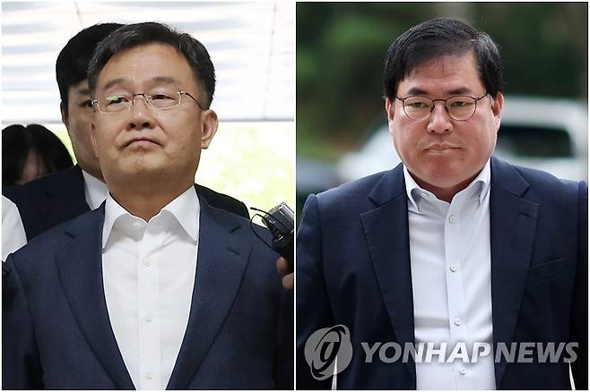 김만배(왼쪽)-유동규 [촬영 이지은] 2024.6.20 [촬영 윤동진] 2025.6.27