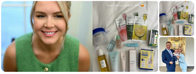 Karoline Leavitt 미국 백악관 대변인의 소셜미디어