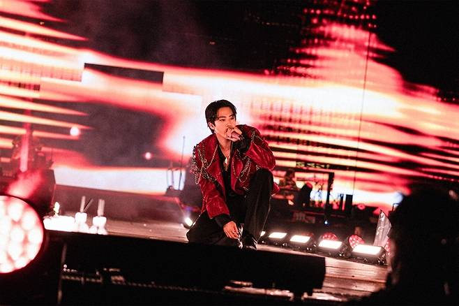 Concerto "#RUNSEOKJIN_EP.TOUR_ENCORE" do Jin do BTS. Foto | Big Hit Music